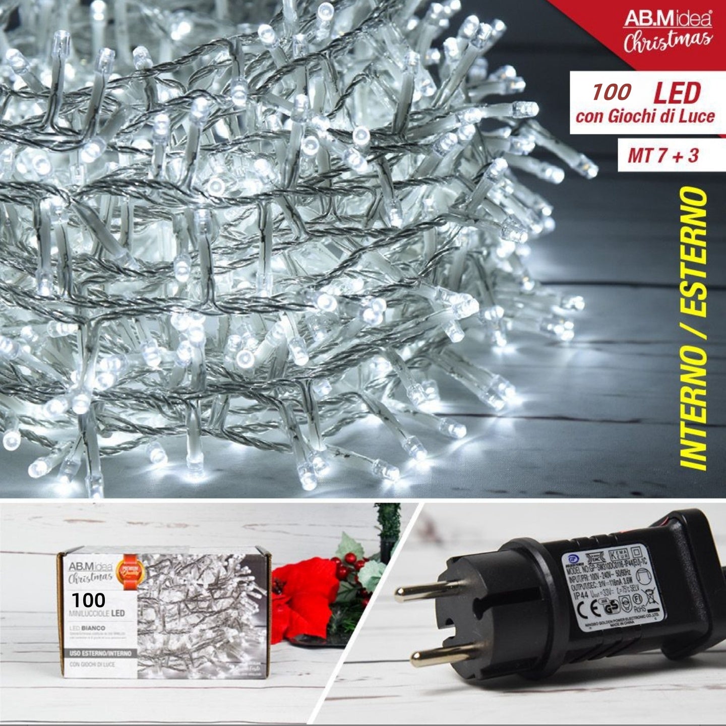 Božićne lampice 100 led