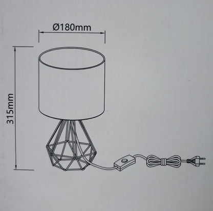 Metalna stolna lampa