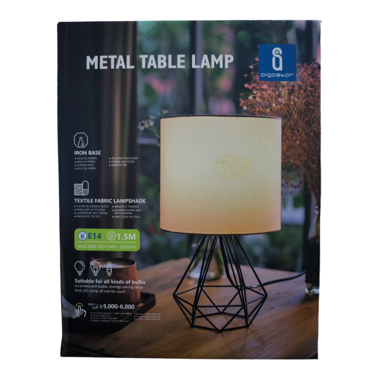 Metalna stolna lampa