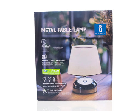 Metalna stolna lampa -okrugla baza