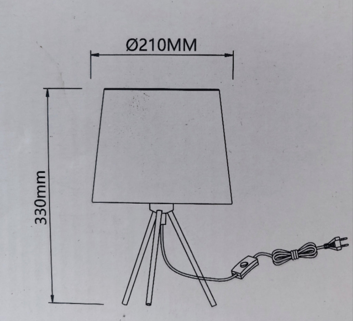 Metalna stolna lampa -Jednostavan stalak za tronožac