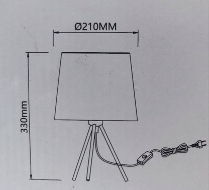 Metalna stolna lampa -Jednostavan stalak za tronožac